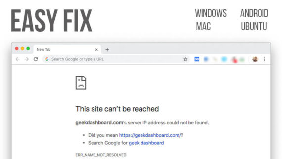 Site Cannot Be Reached Mac